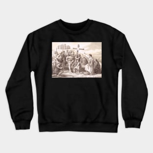 Augustine brings Christianity to England, Kent 597 Crewneck Sweatshirt